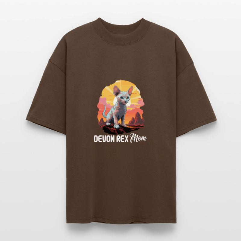 Devon Rex Kitten Devon Rex Cat Stanley/Stella Oversized Unisex Organic T-shirt Blaster 2.0