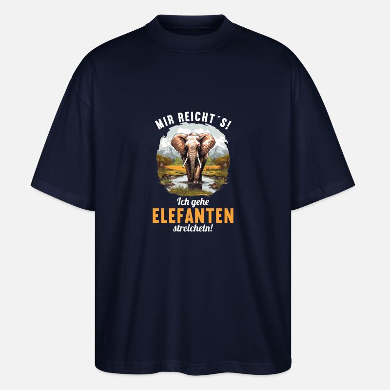 Éléphant Éléphant - T-shirt bio Blaster 2.0 coupe oversize Stanley/Stella Unisexe - marine