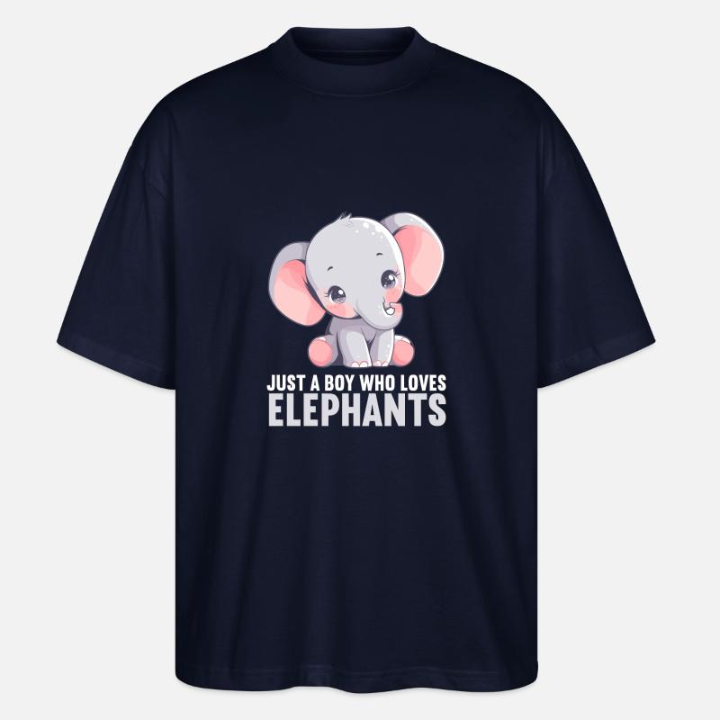 Éléphant Éléphant - T-shirt bio Blaster 2.0 coupe oversize Stanley/Stella Unisexe - marine