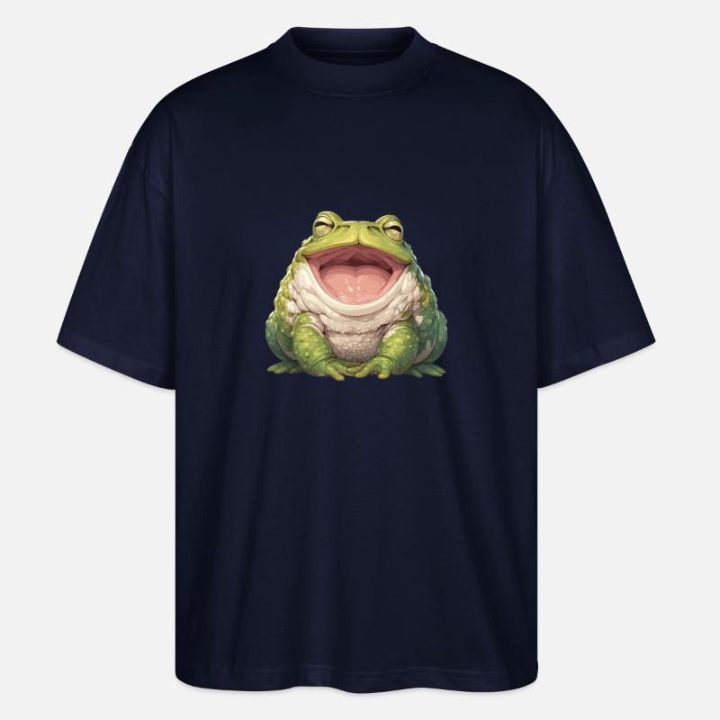Toad Kröten Kröte - Stanley/Stella Oversized Unisex Bio T-Shirt Blaster 2.0 - Navy