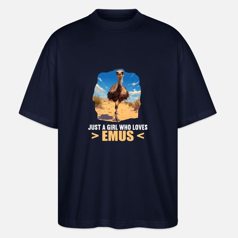 Emus Emu - T-shirt bio Blaster 2.0 coupe oversize Stanley/Stella Unisexe - marine