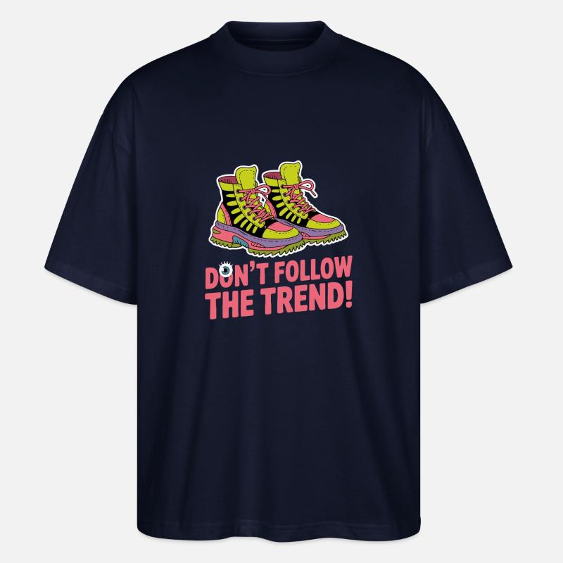 NE SUIVEZ PAS LA TENDANCE - T-shirt bio Blaster 2.0 coupe oversize Stanley/Stella Unisexe - marine
