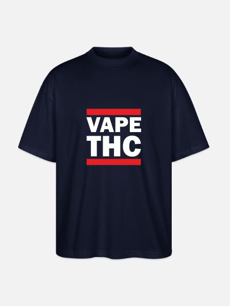 Vape THC White - Stanley/Stella Oversized Unisex Organic T-shirt Blaster 2.0 - navy
