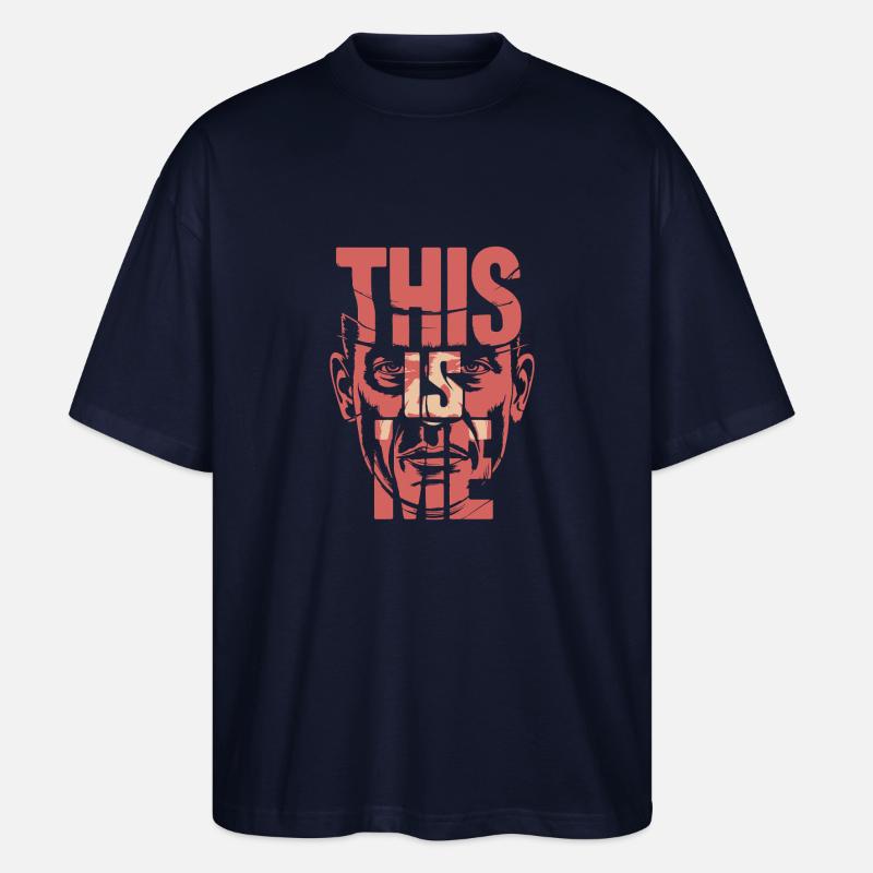 C’EST MOI - T-shirt bio Blaster 2.0 coupe oversize Stanley/Stella Unisexe - marine