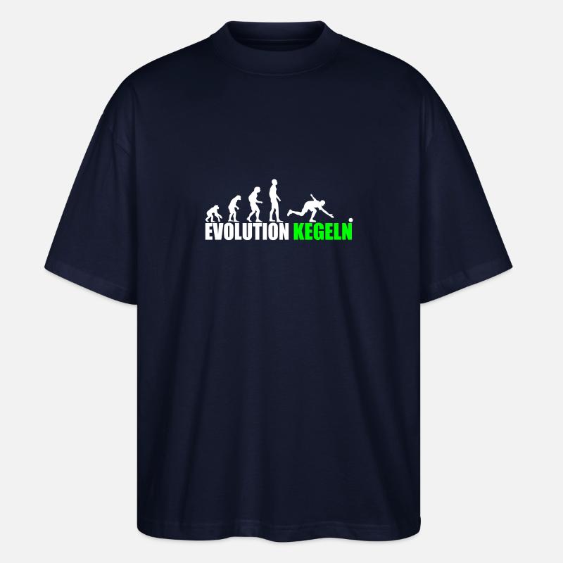 Evolution Kegeln - Stanley/Stella Oversized Unisex Bio T-Shirt Blaster 2.0 - Navy