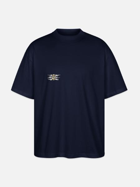 Edelweiss Trio - Stanley/Stella Oversized Unisex Organic T-shirt Blaster 2.0 - navy