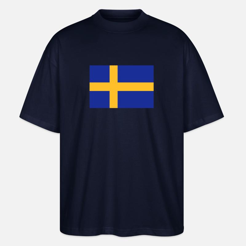 Suède - T-shirt bio Blaster 2.0 coupe oversize Stanley/Stella Unisexe - marine