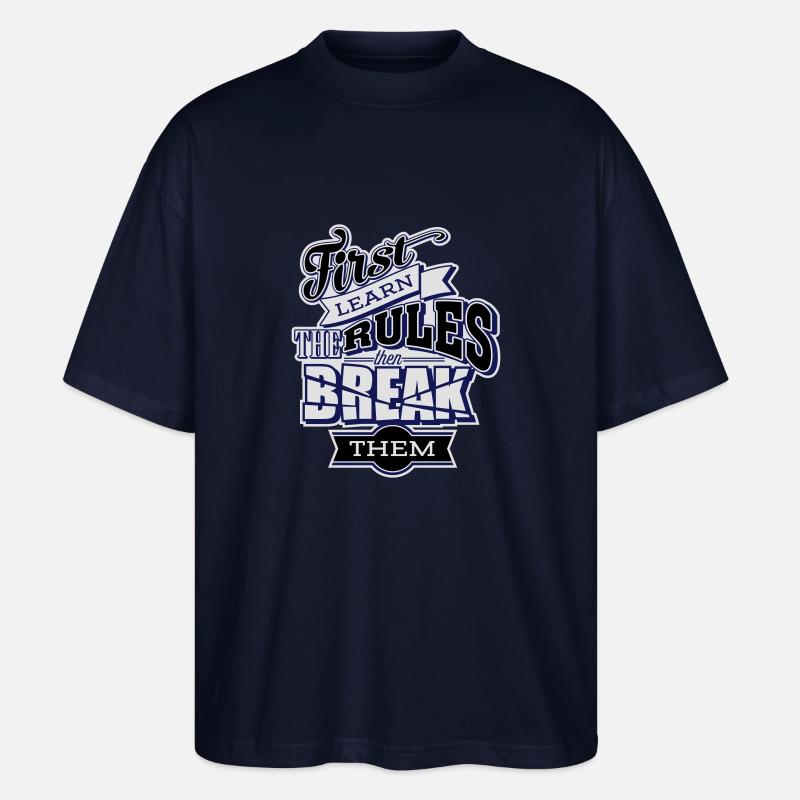 break the rules - T-shirt bio Blaster 2.0 coupe oversize Stanley/Stella Unisexe - marine
