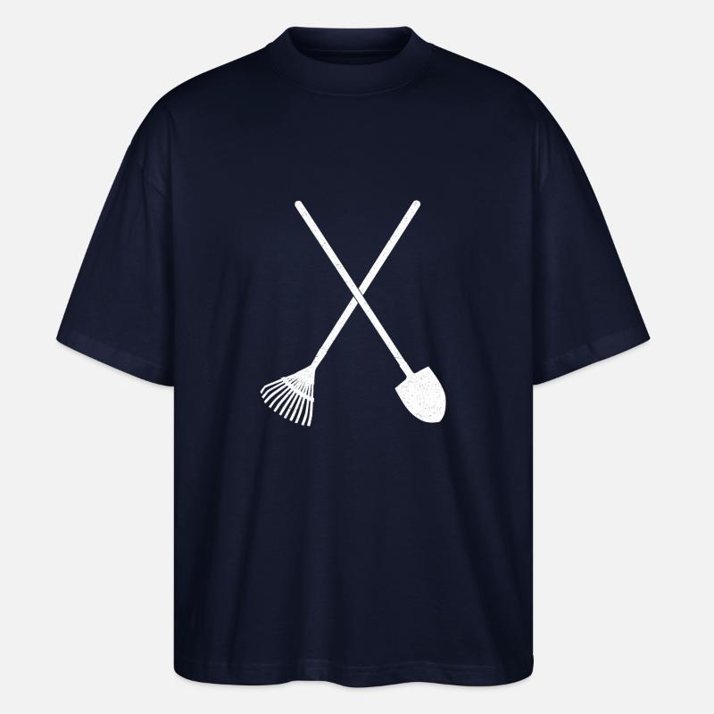 Schaufel und Rechen - Stanley/Stella Oversized Unisex Bio T-Shirt Blaster 2.0 - Navy