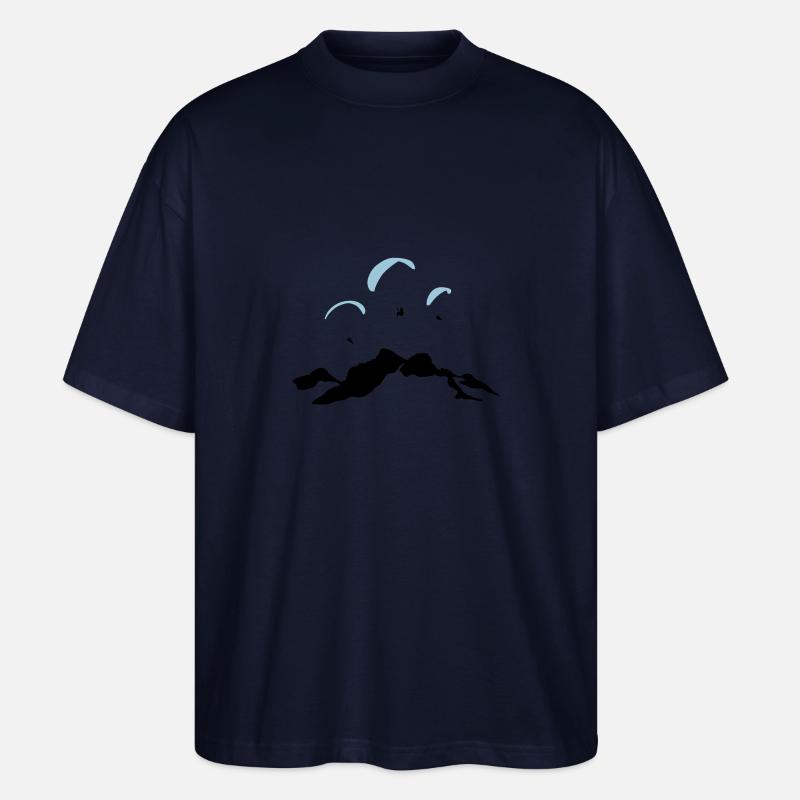 Parapente Tennengebirge Werfenweng - T-shirt bio Blaster 2.0 coupe oversize Stanley/Stella Unisexe - marine
