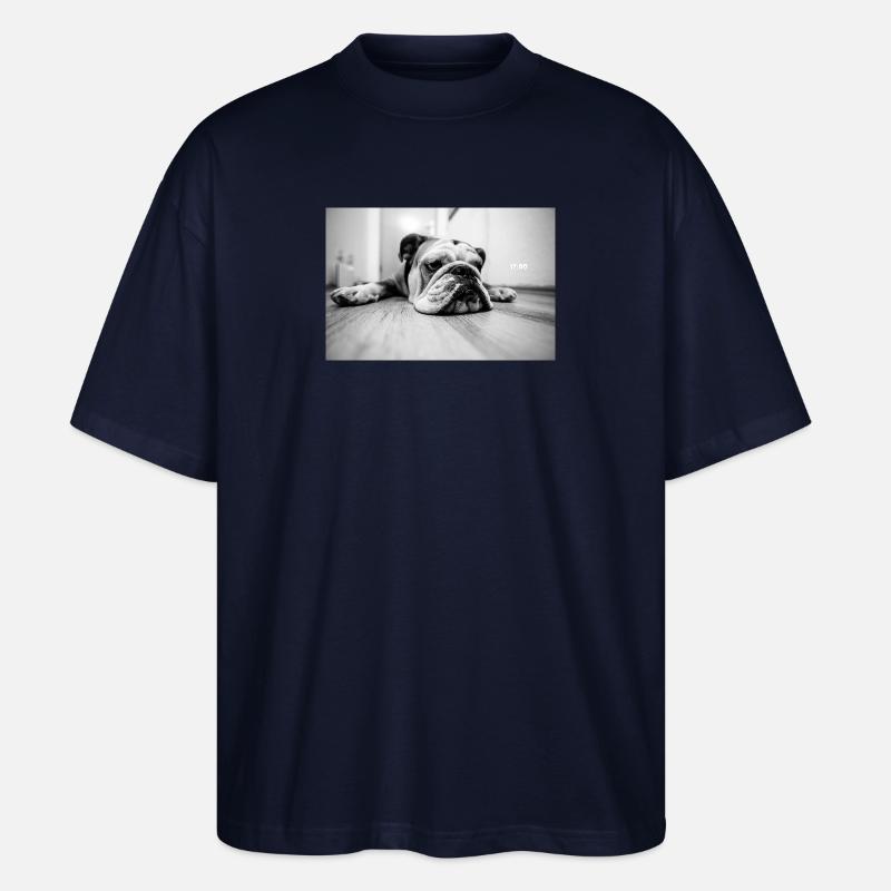 1200 Bouledogue - T-shirt bio Blaster 2.0 coupe oversize Stanley/Stella Unisexe - marine