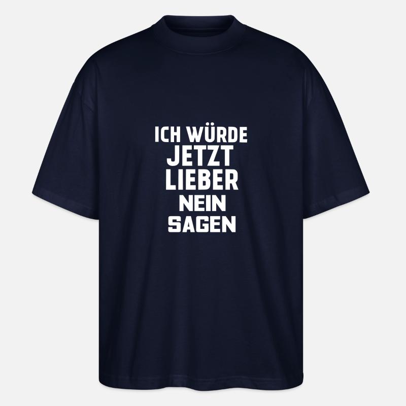 NEIN SAGEN - Stanley/Stella Oversized Unisex Bio T-Shirt Blaster 2.0 - Navy