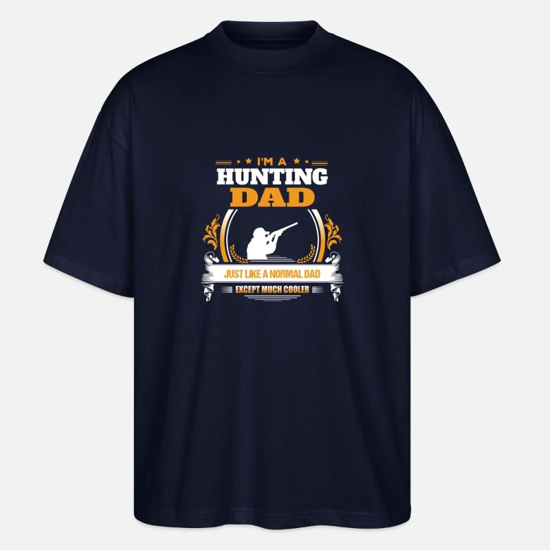 Jagd-Vati-Hemd-Geschenk-Idee - Stanley/Stella Oversized Unisex Bio T-Shirt Blaster 2.0 - Navy