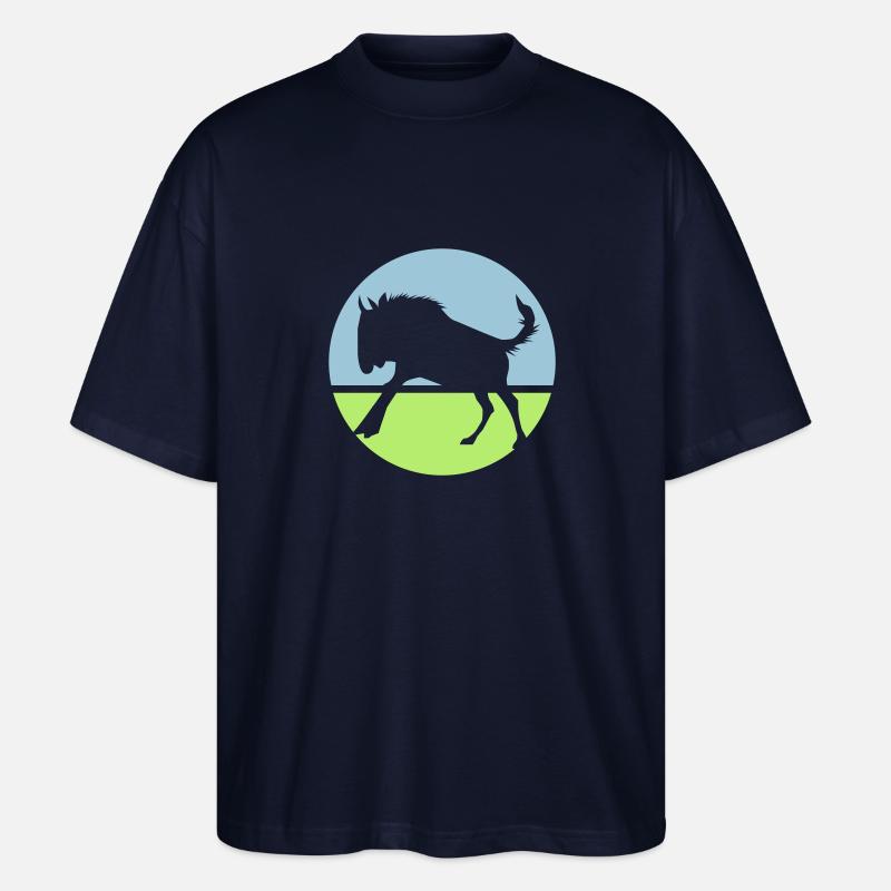 Gnu - Stanley/Stella Oversized Unisex Organic T-shirt Blaster 2.0 - navy