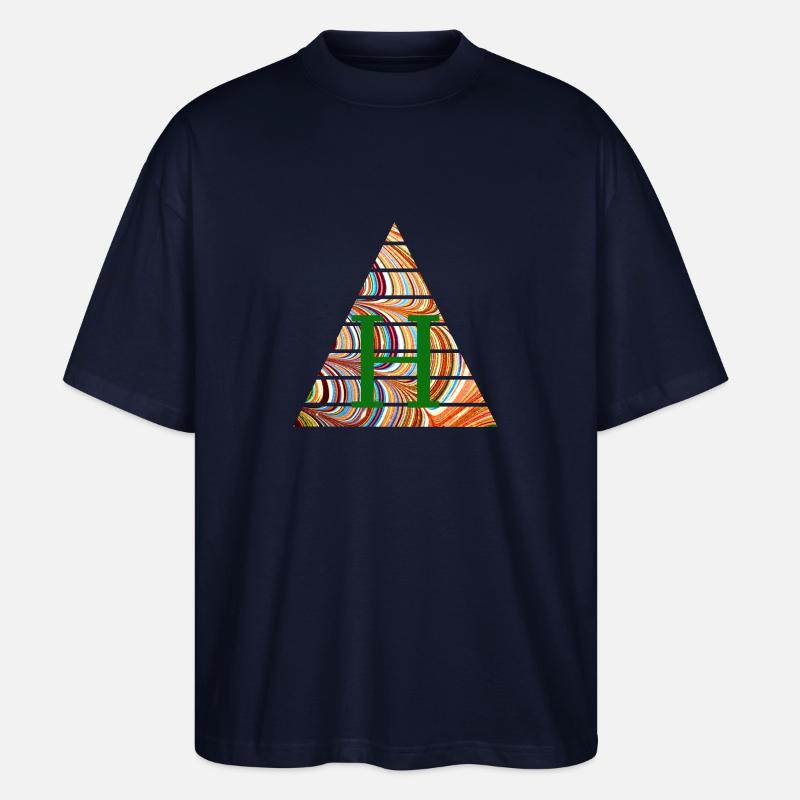 Triangle E 56 h - Stanley/Stella Oversized Unisex Organic T-shirt Blaster 2.0 - navy