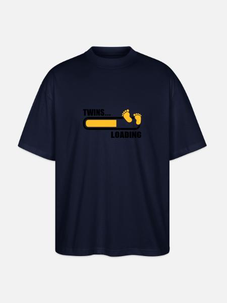 Twins - Stanley/Stella Oversized Unisex Organic T-shirt Blaster 2.0 - navy