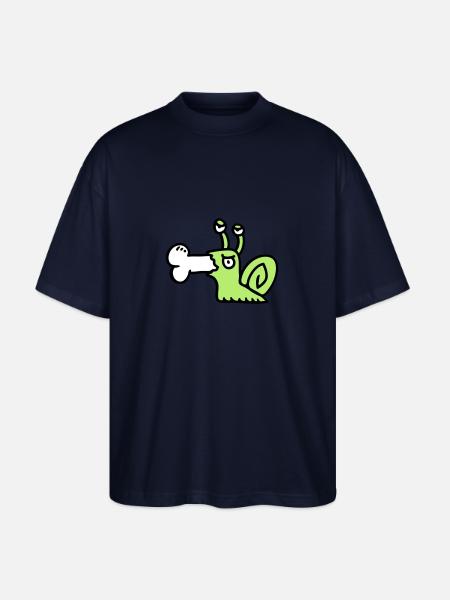 Carnivore worm 3 - Stanley/Stella Oversized Unisex Organic T-shirt Blaster 2.0 - navy