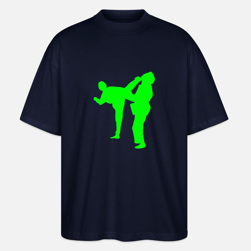 martial art - Stanley/Stella Oversized Unisex Bio T-Shirt Blaster 2.0 - Navy