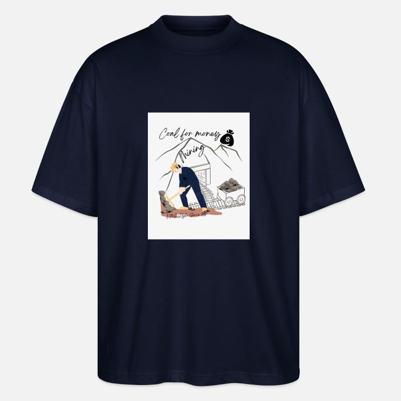 Conception minière - T-shirt bio Blaster 2.0 coupe oversize Stanley/Stella Unisexe - marine