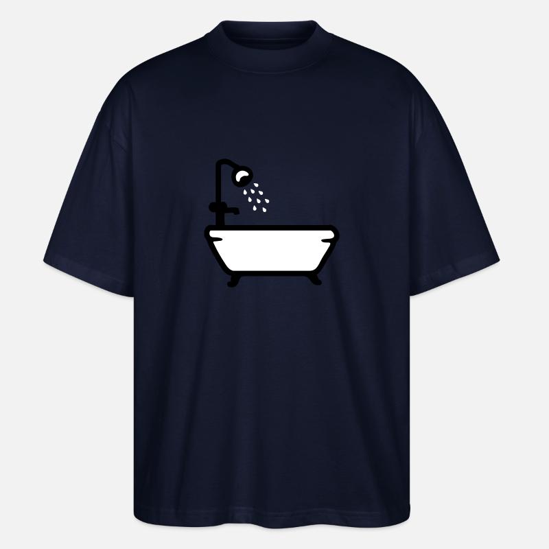 Badewanne - Dusche - Stanley/Stella Oversized Unisex Bio T-Shirt Blaster 2.0 - Navy