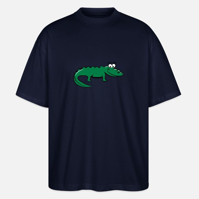 Crocodile douce aimante - T-shirt bio Blaster 2.0 coupe oversize Stanley/Stella Unisexe - marine