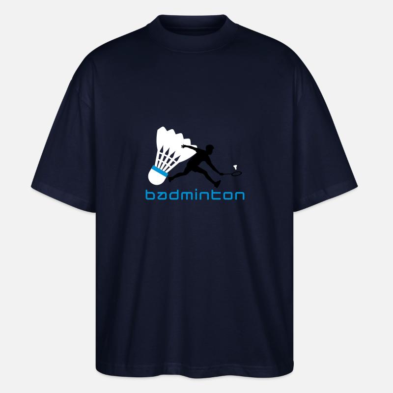 badminton_022011_t_3c - T-shirt bio Blaster 2.0 coupe oversize Stanley/Stella Unisexe - marine
