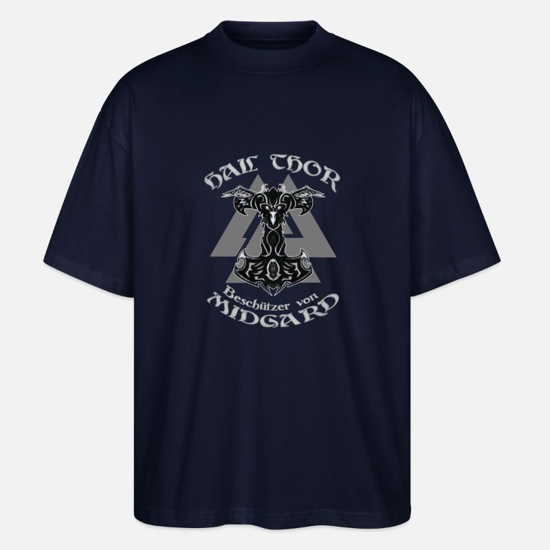 HAIL THOR - Stanley/Stella Oversized Unisex Bio T-Shirt Blaster 2.0 - Navy