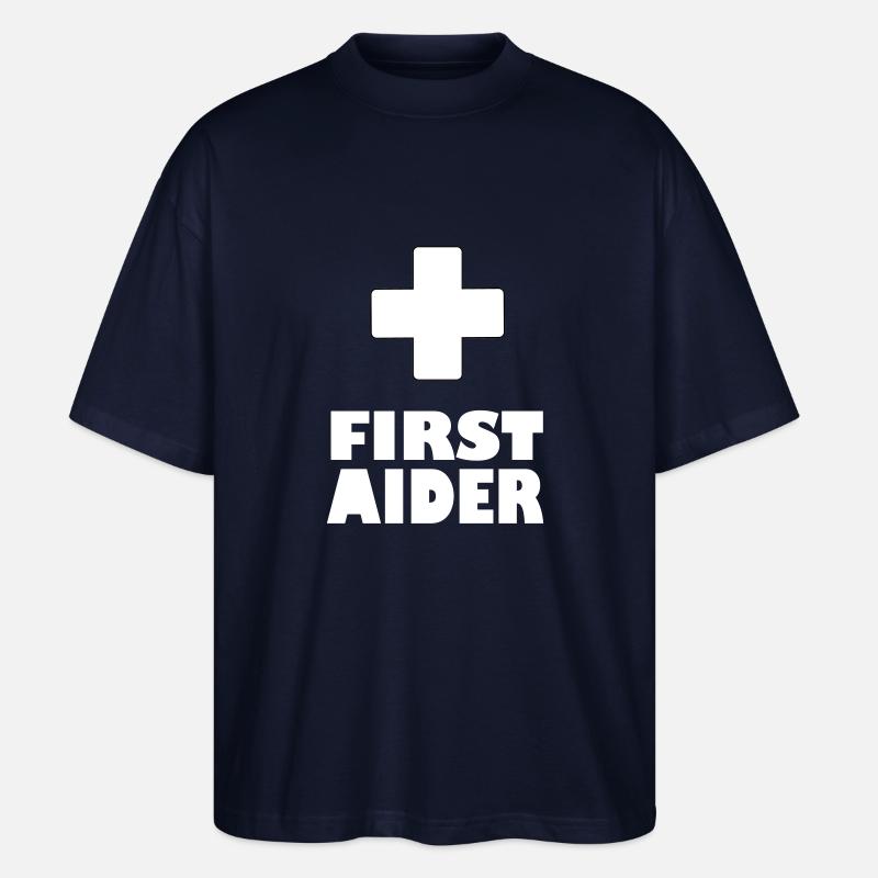 Ersthelfer - Stanley/Stella Oversized Unisex Bio T-Shirt Blaster 2.0 - Navy