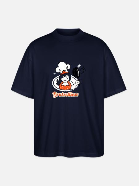 Cook - kitchen - cooking - grilling - barbecue - - Stanley/Stella Oversized Unisex Organic T-shirt Blaster 2.0 - navy