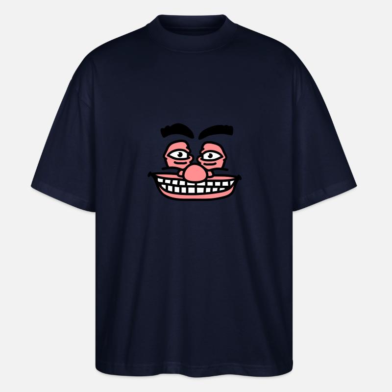 scary_face - Stanley/Stella Oversized Unisex Bio T-Shirt Blaster 2.0 - Navy