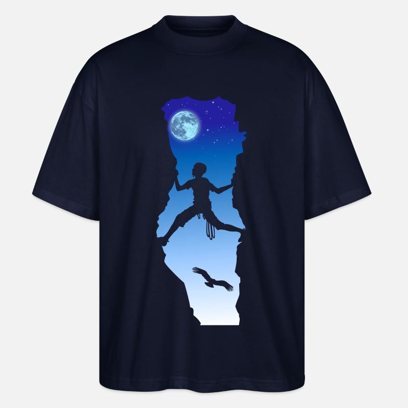 Nachterklettern - Stanley/Stella Oversized Unisex Bio T-Shirt Blaster 2.0 - Navy