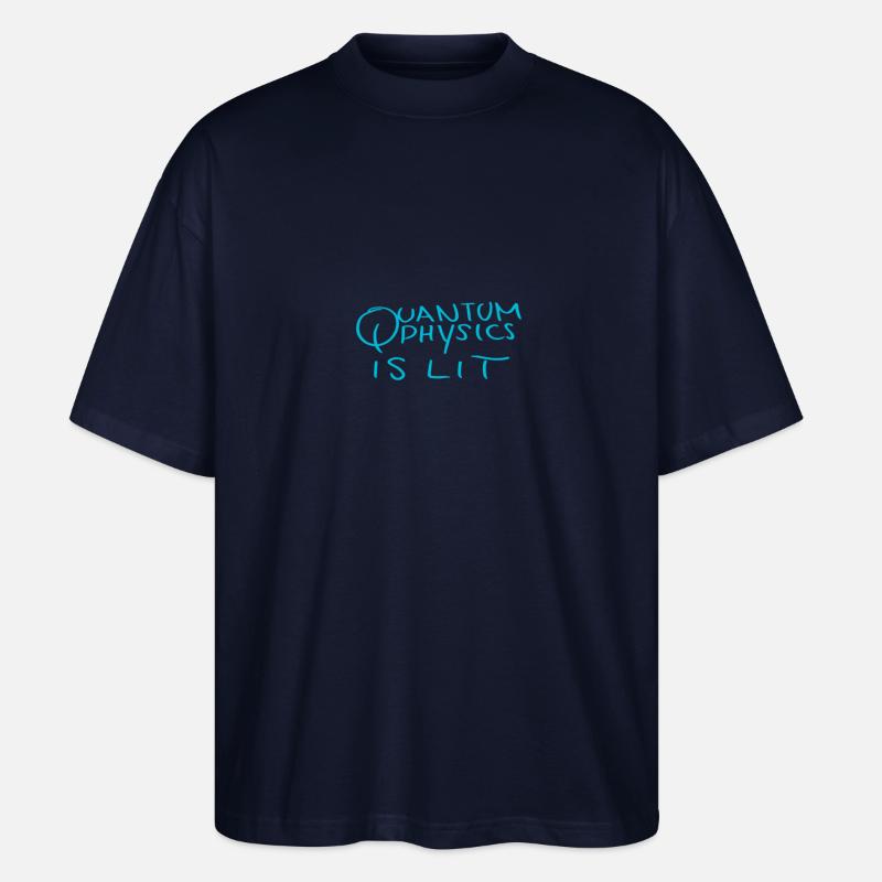 Quantenphysik ist lit. - Stanley/Stella Oversized Unisex Bio T-Shirt Blaster 2.0 - Navy
