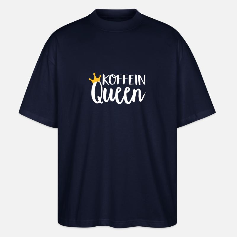 Koffein Queen - Stanley/Stella Oversized Unisex Bio T-Shirt Blaster 2.0 - Navy
