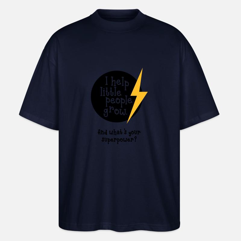 Kindergarten Geschenk - Stanley/Stella Oversized Unisex Bio T-Shirt Blaster 2.0 - Navy