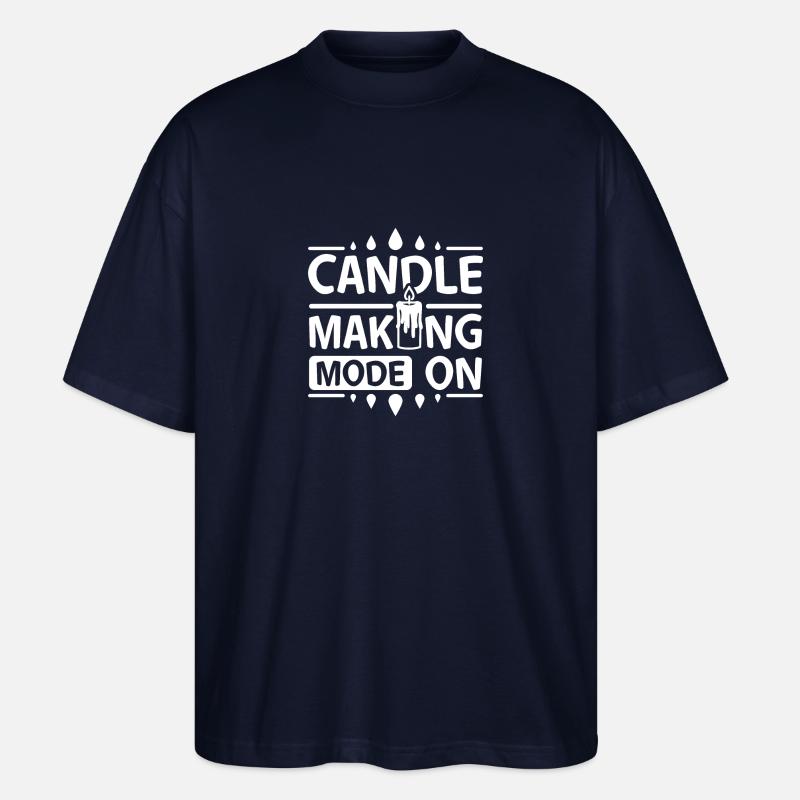 Candle making mode on - Stanley/Stella Oversized Unisex Bio T-Shirt Blaster 2.0 - Navy