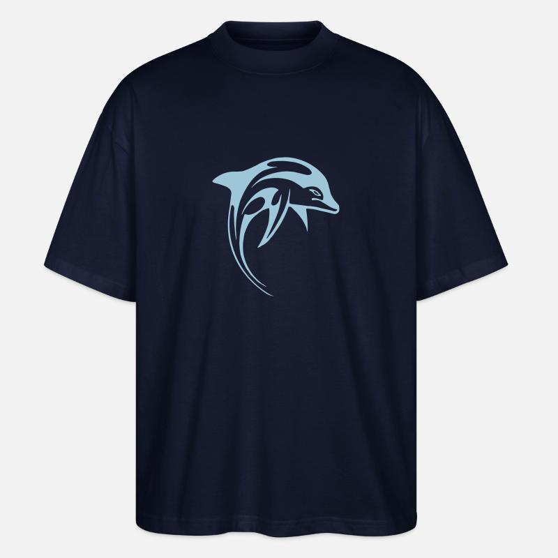 Delphin - Stanley/Stella Oversized Unisex Bio T-Shirt Blaster 2.0 - Navy