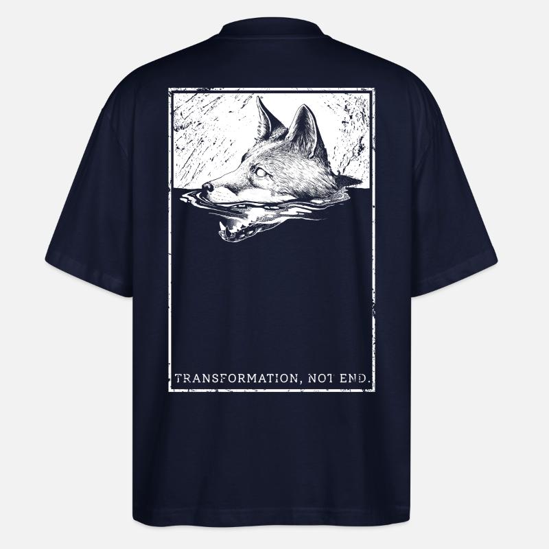 Transformation, not end. - Stanley/Stella Oversized Unisex Bio T-Shirt Blaster 2.0 - Navy