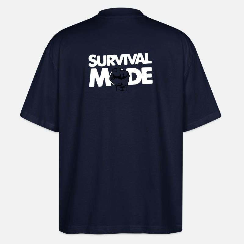 Survival Mode - Stanley/Stella Oversized Unisex Bio T-Shirt Blaster 2.0 - Navy