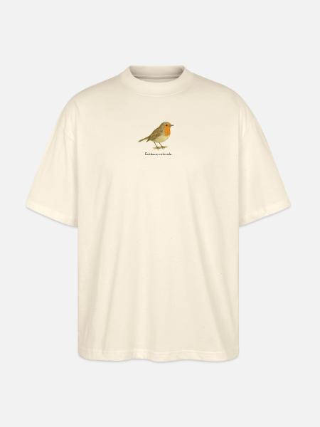 Rotkehlchen - Stanley/Stella Oversized Unisex Bio T-Shirt Blaster 2.0 - Natur