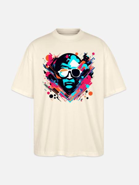 Pop the Art - Stanley/Stella Oversized Unisex Bio T-Shirt Blaster 2.0 - Natur