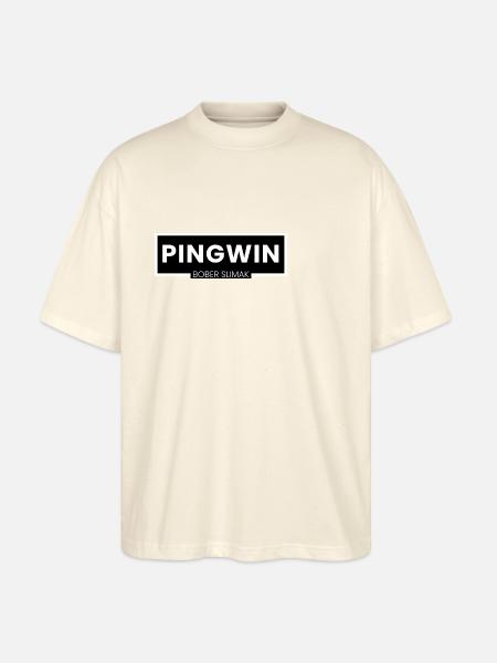 Pingwin Bober Slimak - Stanley/Stella Oversized Unisex Bio T-Shirt Blaster 2.0 - Natur