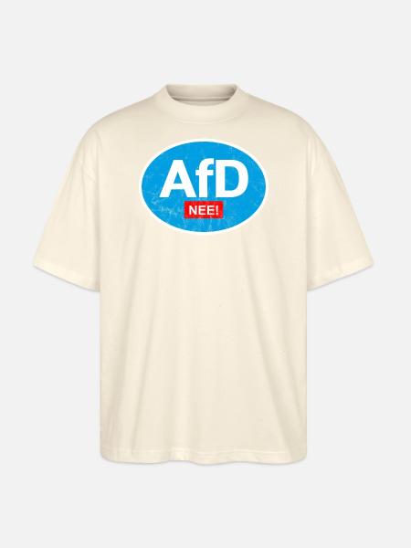 ANTI AFD NEE STICKER - Stanley/Stella Oversized Unisex Bio T-Shirt Blaster 2.0 - Natur