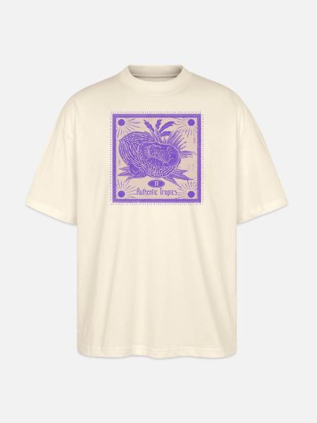Authentic Tropics Fruchtbild - Stanley/Stella Oversized Unisex Bio T-Shirt Blaster 2.0 - Natur