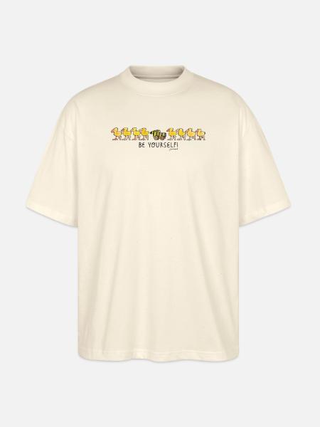 Janosch Tigerente Be Yourself - Stanley/Stella Oversized Unisex Bio T-Shirt Blaster 2.0 - Natur