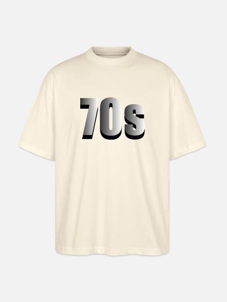 70er Jahre - Stanley/Stella Oversized Unisex Bio T-Shirt Blaster 2.0 - Natur