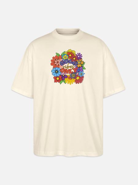 Nur gute Schwingungen - Stanley/Stella Oversized Unisex Bio T-Shirt Blaster 2.0 - Natur