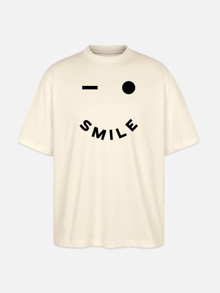 SMILE - Stanley/Stella Oversized Unisex Bio T-Shirt Blaster 2.0 - Natur