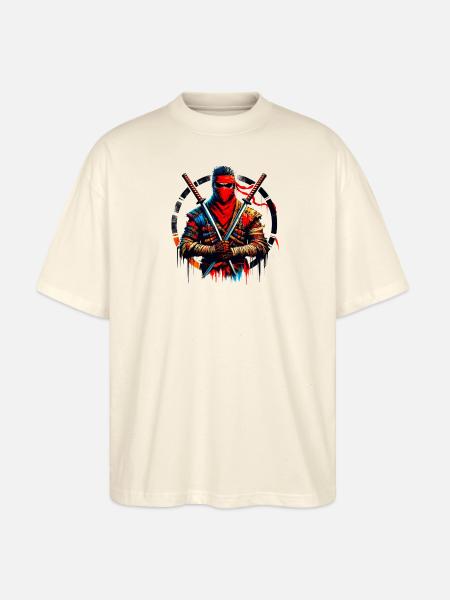 Ninja Shinobi - Stanley/Stella Oversized Unisex Bio T-Shirt Blaster 2.0 - Natur
