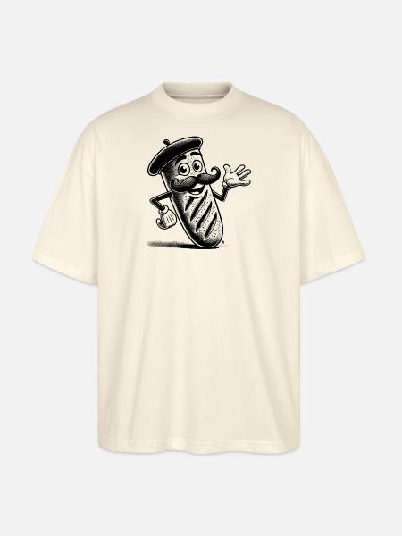 Das französische Baguette - Stanley/Stella Oversized Unisex Bio T-Shirt Blaster 2.0 - Natur
