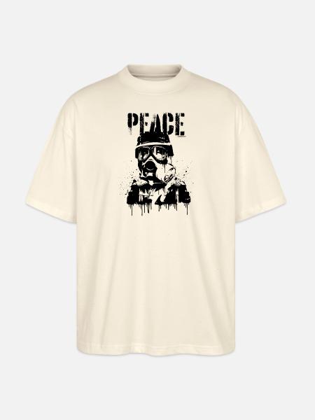 Frieden - Stanley/Stella Oversized Unisex Bio T-Shirt Blaster 2.0 - Natur